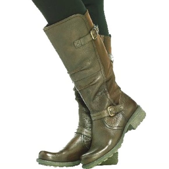 green riding boots